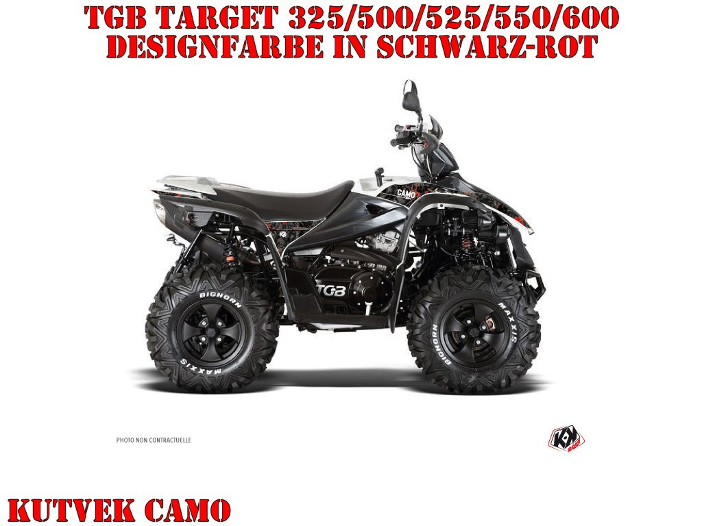Camo Schwarz-Rot für TGB Target